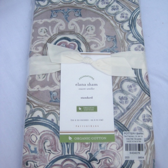 Pottery Barn Bedding Elana Medallion Std Sham Gray Blue Poshmark
